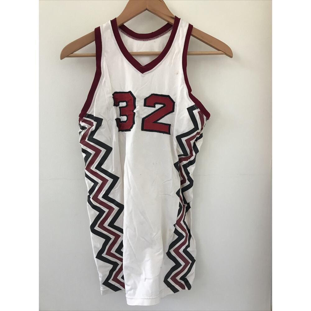 Vtg Medalist Sand Knit 60s 70s Basketball Sports Jersey #32 Uniform Shirt 36 S
